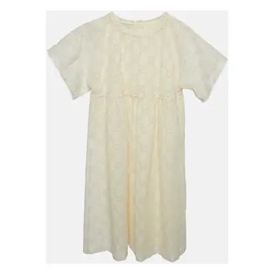 Gucci Cream Eyelet Embroidered Cotton Dress (12 Yrs)