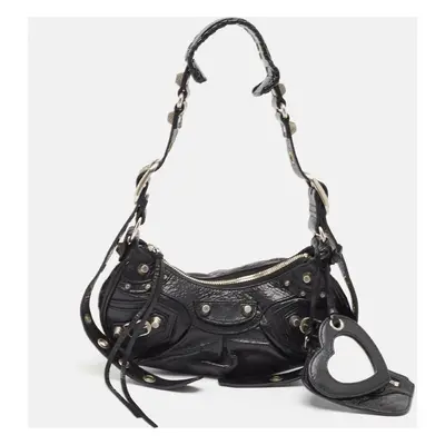 Balenciaga Black Leather Le Cagole Shoulder Bag