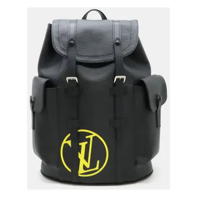 Louis Vuitton Leather Noir Black Epi Christopher PM Backpack