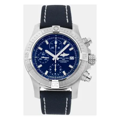 Breitling Blue Stainless Steel Avenger A13385101C1X1 Automatic Men's Wristwatch mm