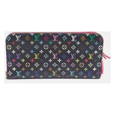 Louis Vuitton Black Monogram Multicolore Canvas Insolite Pistache Wallet