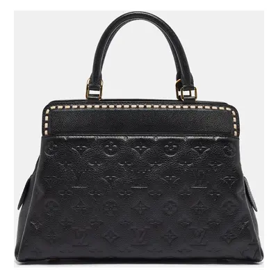 Louis Vuitton Black Monogram Empreinte Leather Vosges MM Bag