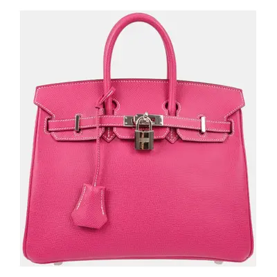 Hermes Rose Tyrien Epsom Birkin Handbag