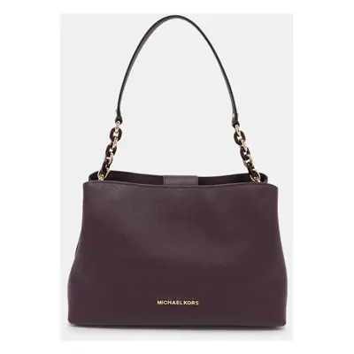 Michael Kors Purple Leather Sofia Satchel