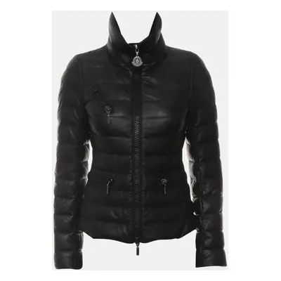 Moncler Leather Puffer Jacket