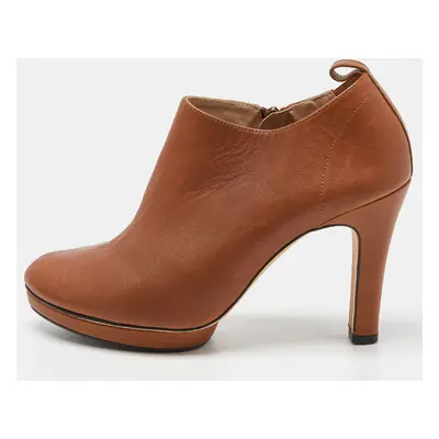 Repetto Brown Leather Platform Ankle Booties Size