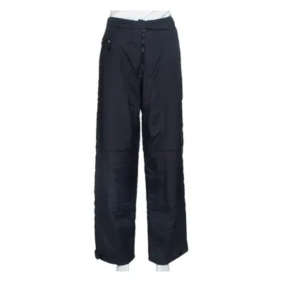 Emporio Armani Black Padded High Waist Technical Pants