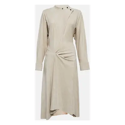 Isabel Marant Beige Faux Suede Calibea Midi Dress