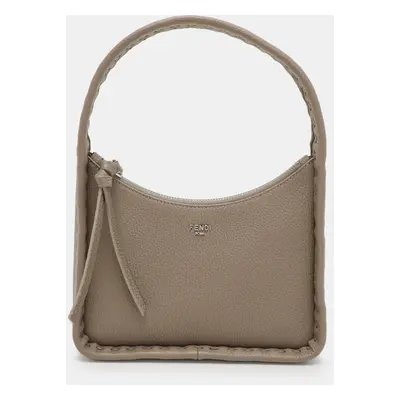 Fendi Grey Selleria Leather Mini Fendessence Hobo