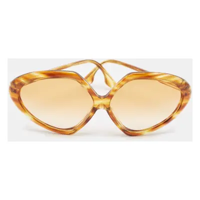 Victoria Beckham Brown Gradient VB614S Oversized Sunglasses