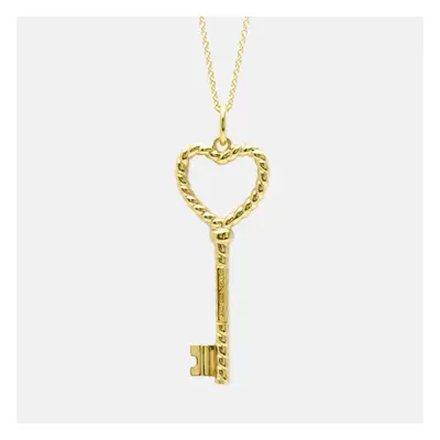 Tiffany & Co. Twisted heart key 18K Yellow Gold Necklace