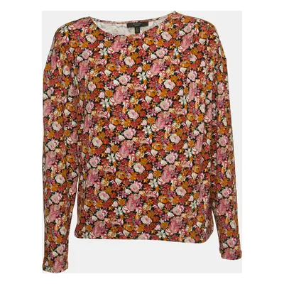 Weekend Max Mara Multicolor Floral Printed Jersey Top