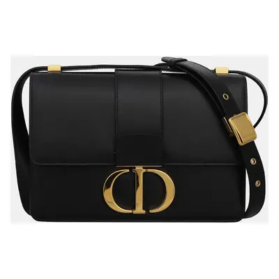 Dior Black Leather Montaigne Shoulder Bag