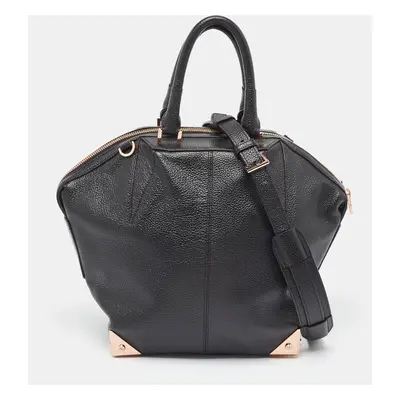 Alexander Wang Black Grain Leather Emile Satchel