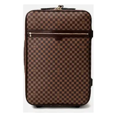 Louis Vuitton Brown Canvas damier Ebene Pegase Suitcase