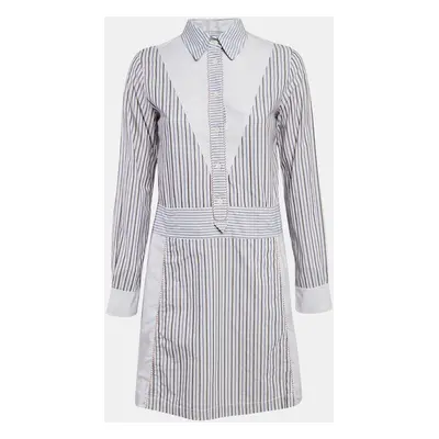 See by Chloe Blue Stripe Cotton Mini Dress