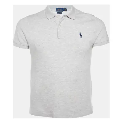 Polo Ralph Lauren Grey Cotton Pique Polo T-Shirt