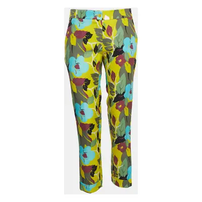 Etro Multicolor Floral Printed Cotton Trousers