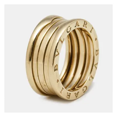 Bvlgari B.Zero1 4-Band 18k Yellow Gold Band Ring Size