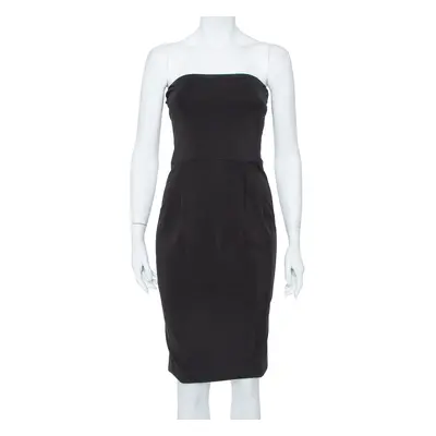 Gucci Black Jersey Strapless Sheath Dress