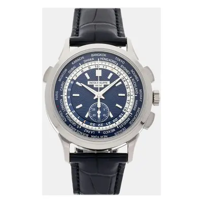 Patek Philippe Blue 18k White Gold Complications Automatic Men's Wristwatch mm