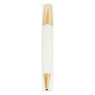 Versace Medusa Gold Tone White Ballpoint Pen