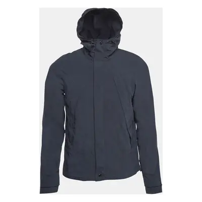 Sandro Navy Blue Synthetic Windy Windbreaker Jacket