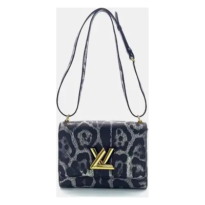 Louis Vuitton Animal Print Leather Twist MM Shoulder Bag