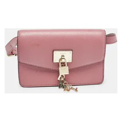 DKNY Pink Leather Elissa Belt Bag