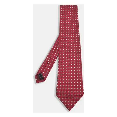 Tom Ford Dark Pink Patterned Silk Tie