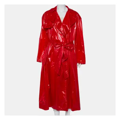 Ellery Red Synthetic Belted Le Strange Trench Coat