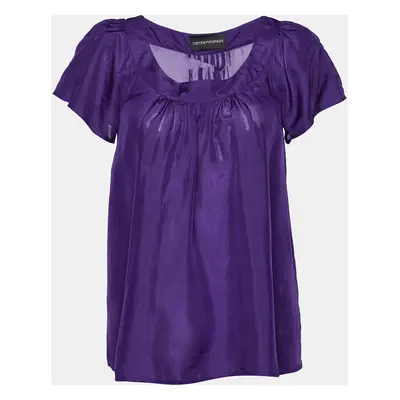 Emporio Armani Purple Silk Top