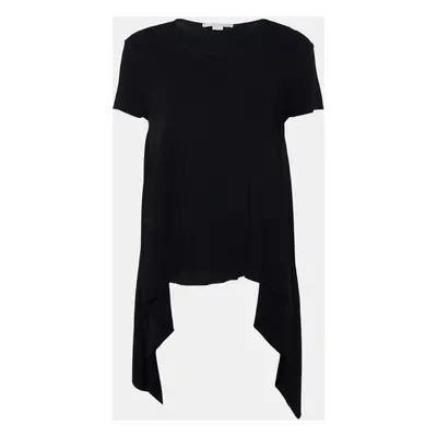 Stella McCartney Black Jersey Draped Top