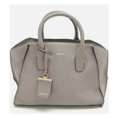 Dkny Grey Leather Satchel