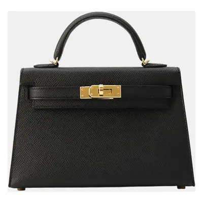 Hermes Mini Kelly Do Black Epsom Bag