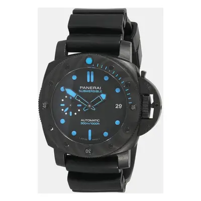 Panerai Black Carbon Fiber Luminor PAM00960 Automatic Men's Wristwatch mm