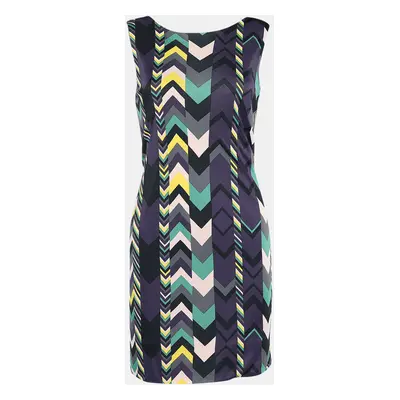 M Missoni Multicolor Printed Jersey Sleeveless Midi Dress