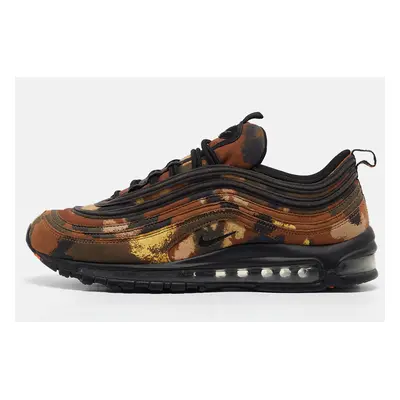 Nike Brown/Black Leather and Canvas Air Max Country Camo Sneakers Size