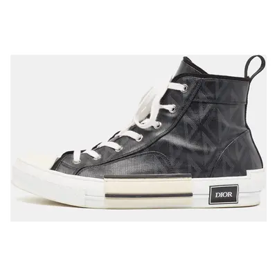 Dior Black Canvas B23 High Top Sneakers Size