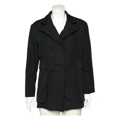 Marni Navy Blue Wool & Cotton Double Breasted Jacket