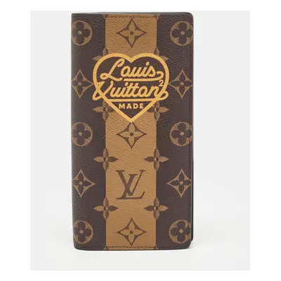 Louis Vuitton x Nigo Reverse Monogram Stripes Canvas Brazza Wallet