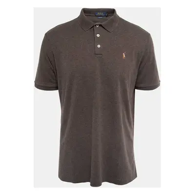 Polo Ralph Lauren Brown Cotton Knit Polo T-Shirt