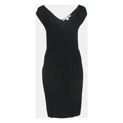 Diane Von Furstenberg Black Knit Sleeveless Mini Dress