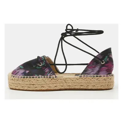 Isabel Marant Multicolor Canvas Crelyne Espadrille Flats Size