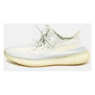 Yeezy x Adidas Blue/White Knit Fabric Boost V2 Cloud White (Non-Reflective) Sneakers Size 2/3