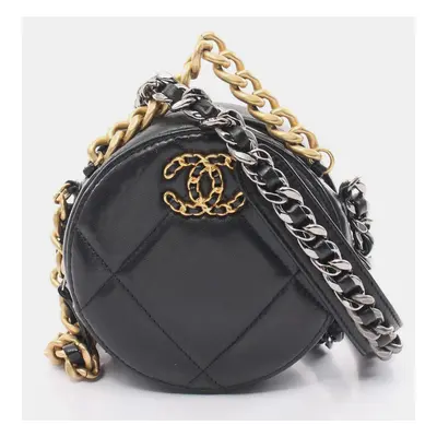 Chanel Lambskin Black Chanel Matelasse Shoulder Bag