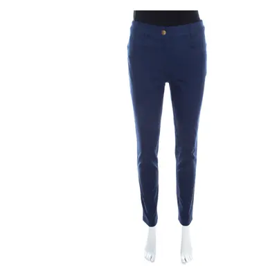 Escada Saphire Blue Stretch Denim Teresa Straight Leg Jeans