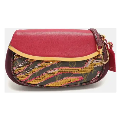 Louis Vuitton Multicolor Monogram Canvas and Sequin Savage Club Clutch