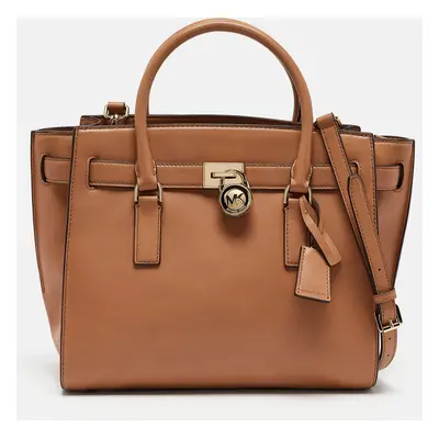 MICHAEL Michael Kors Brown Leather Hamilton Travel Tote