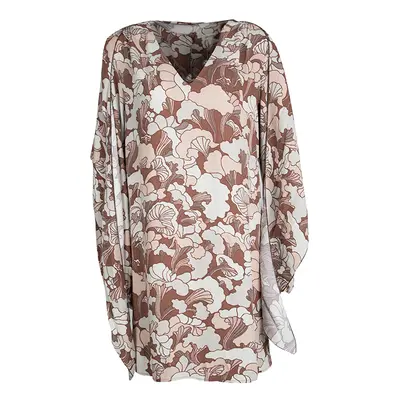 Marc Jacobs Floral Printed Long Sleeve V-Neck Tunic and Scarf Set